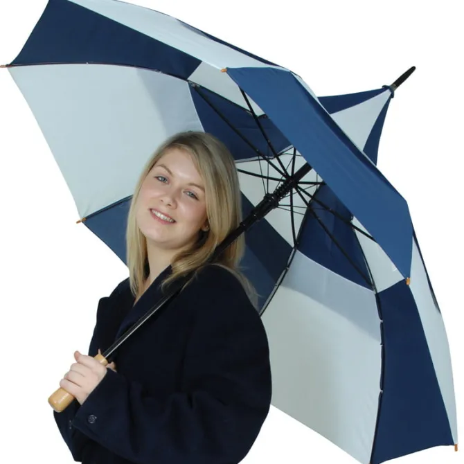 Big Top Blue and White Umbrella