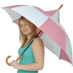 Big Top Ella Pink and White Umbrella