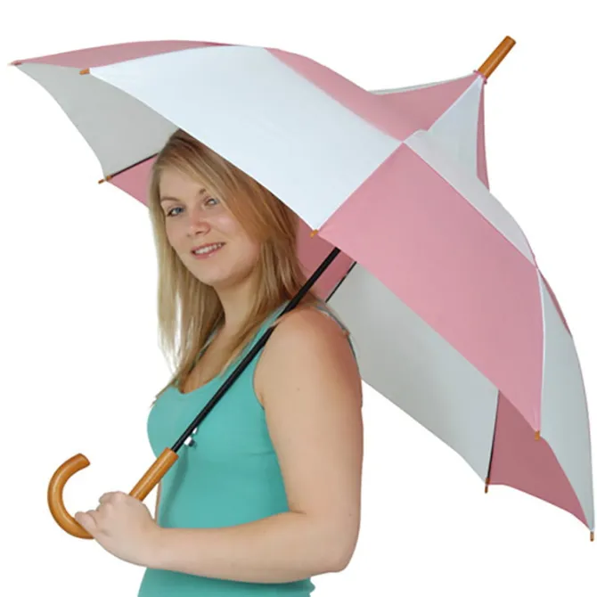 Big Top Ella Pink and White Umbrella