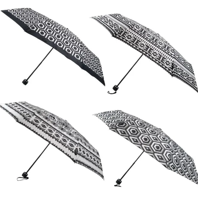 Black and White Compact Umbrellas