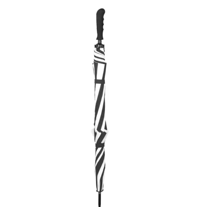 Black and White Vented Golf Umbrella – Auto-Open