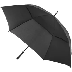 Black Vented Golf Umbrella – Windproof – Auto-Open