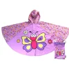 BUTTERFLY Poncho – Children’s Butterfly Design Rain Poncho