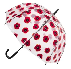 Clear Dome Poppy Umbrella – Remembrance Day Poppies Umbrella