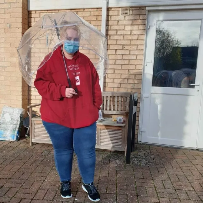 Clear Full Body Umbrella – Extra Cover Umbrella