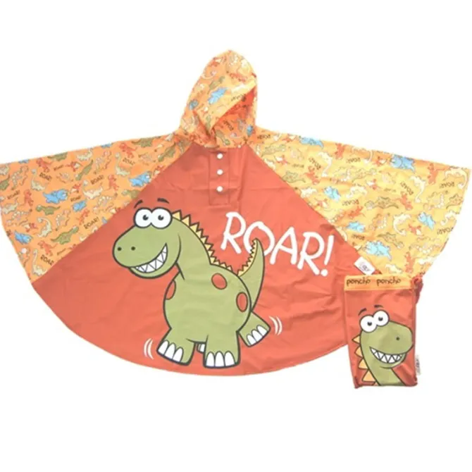 DINOSAUR PONCHO – Childrens Rain Poncho