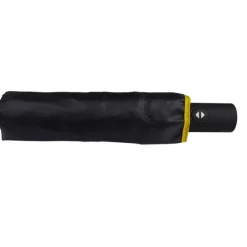 Double Canopy Compact Umbrella – black outer / yellow inner