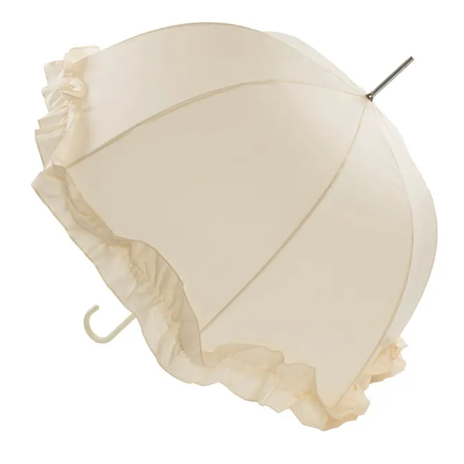 Double-Frilled Ivory Umbrella