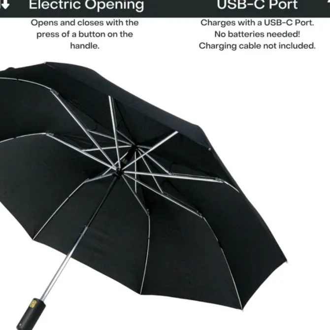 Electric Umbrella – Black Electric Opening Umbrella