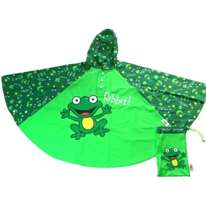 FROGS Childrens Rain Poncho