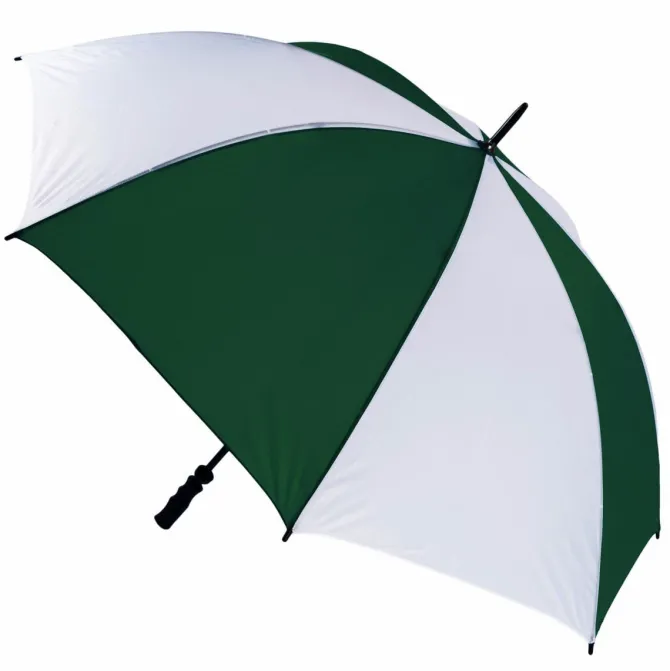 Green & White Golf Umbrella – Windproof
