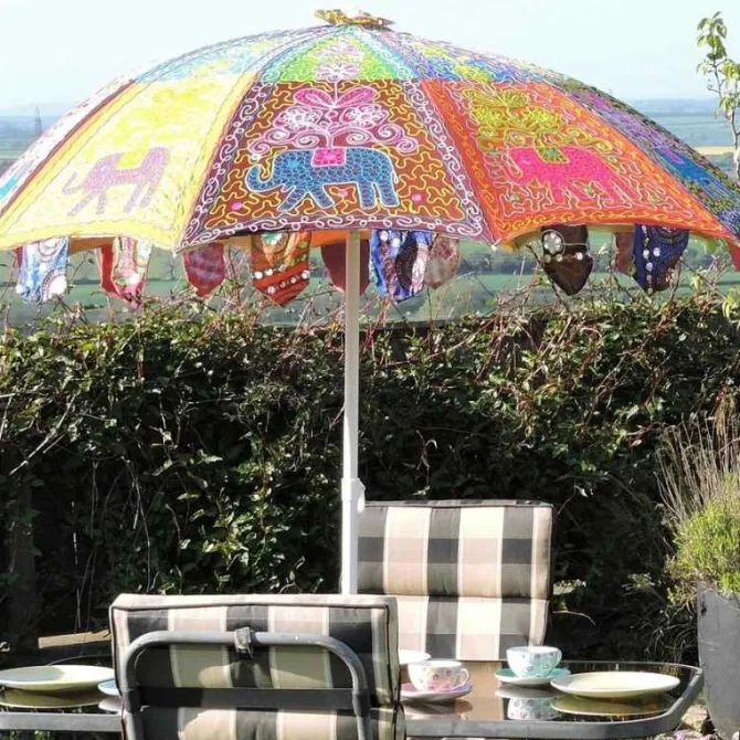 Indian Garden Umbrellas / Boho Parasols – Choice of Designs