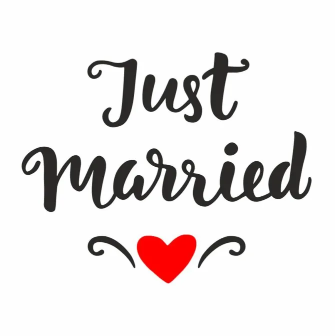 ‘Just Married’ Wedding Umbrella