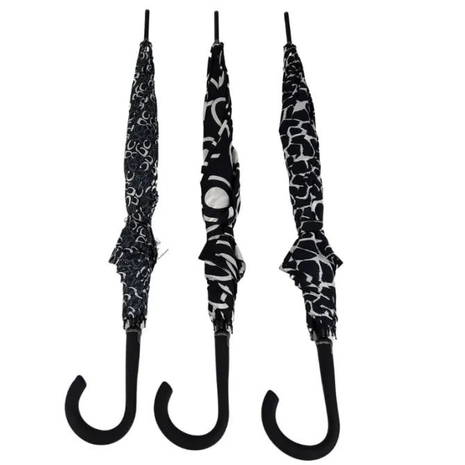 Ladies Monochrome Umbrella – Walking Style