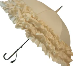 LuLu Wedding Umbrella Collection Triple Frill Cream