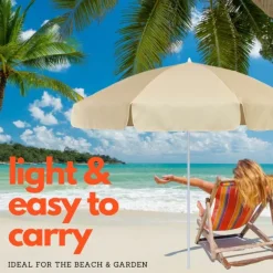 2m Garden Parasol – choice of 5 colours