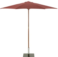 2.5m Round Wood Parasol – Choice of 9 Colours