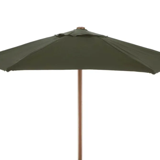 2m Wood Parasol – Round – Choice of 9 Colours