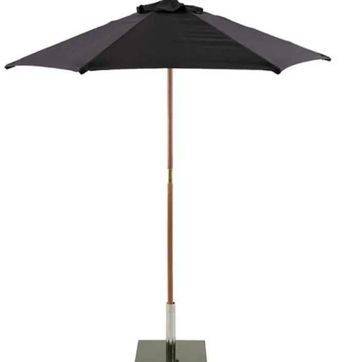 2m Wood Parasol – Round – Choice of 9 Colours