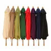 2.5m Wood Pulley Parasol UV 50+ choice of 10 colours