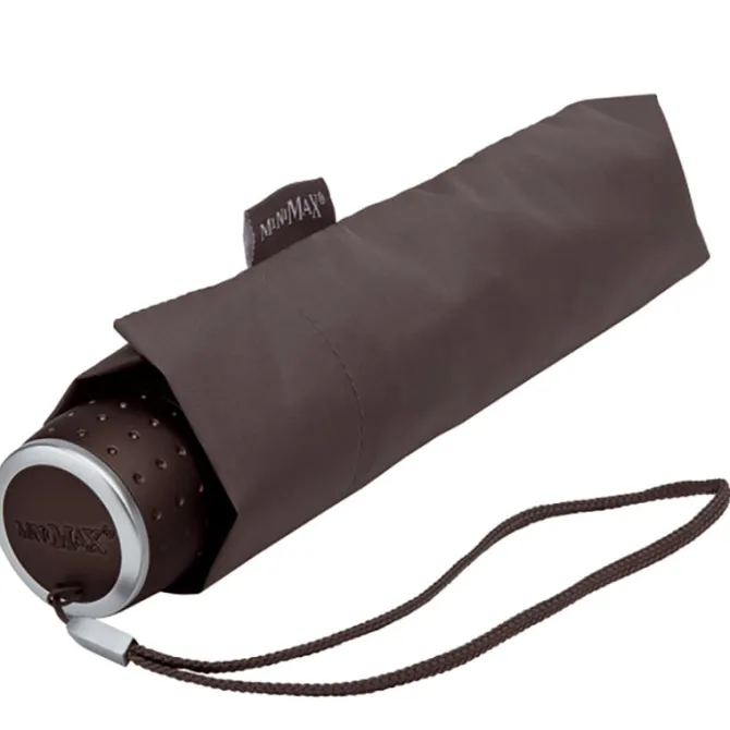 MiniMax Grey Compact Folding Travel Umbrella