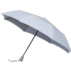 MiniMax White Compact Folding Travel Umbrella