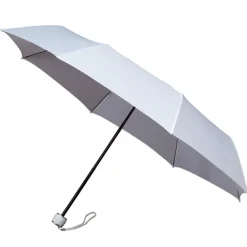 MiniMax White Compact Folding Travel Umbrella