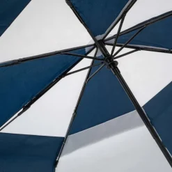 Navy and White Folding Golf Umbrella