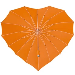 Orange Heart Umbrella