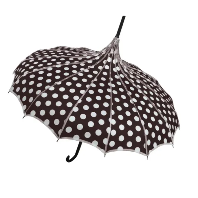 Polka Dot Pagoda Umbrella