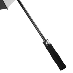 Premium Black & White Golf Umbrella – Vented – Windproof – Auto-Open