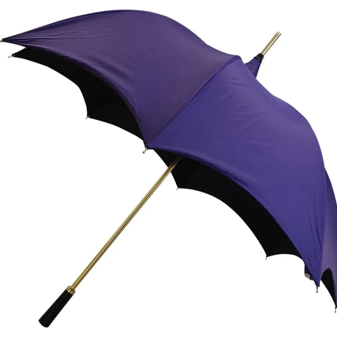 Purple and Black Gothic-Style Umbrella – MEPHISTO