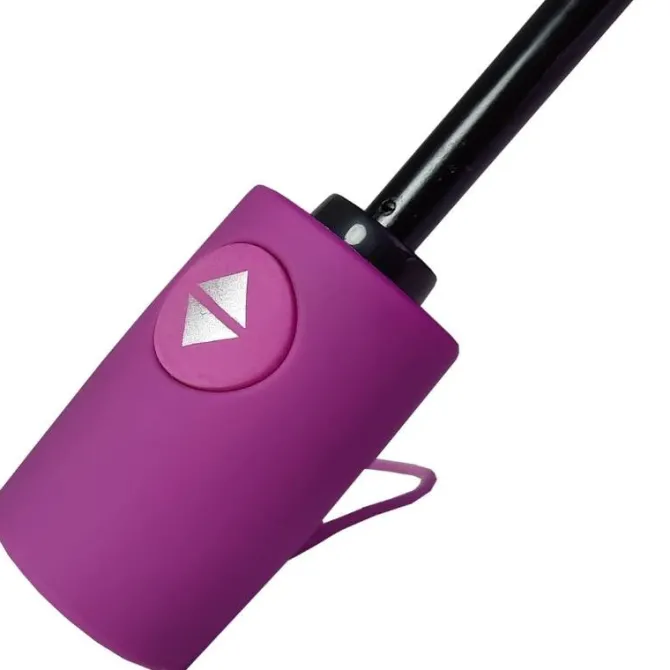 Purple Automatic Compact Umbrella