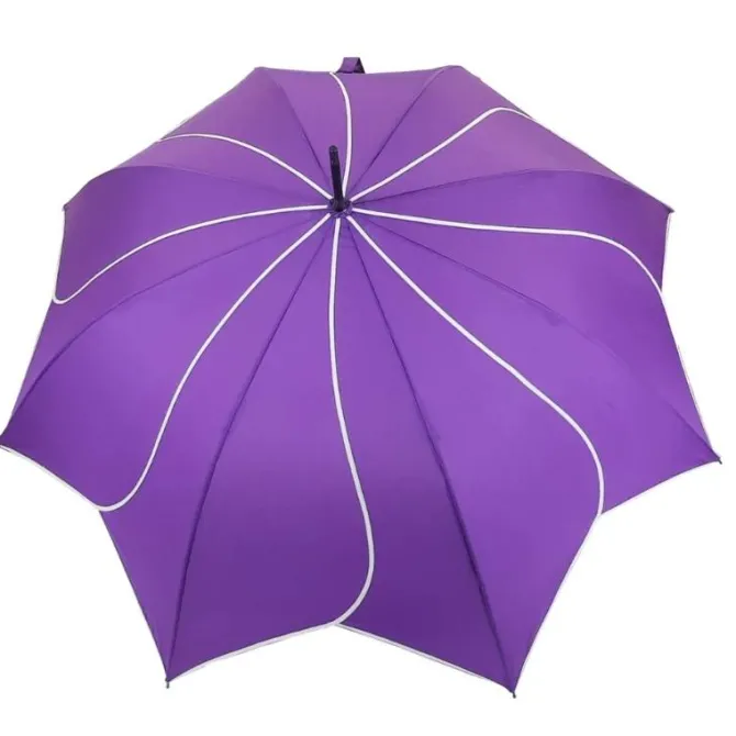 Purple Petal Swirl Umbrella