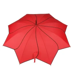 Red Petal Swirl Umbrella