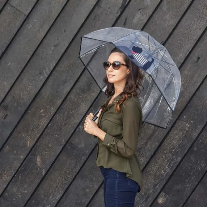 Scottie Dog Clear Dome Umbrella