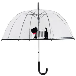 Scottie Dog Clear Dome Umbrella