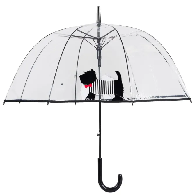 Scottie Dog Clear Dome Umbrella