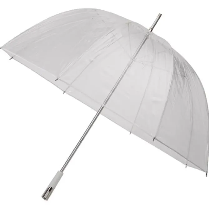 See Through Deluxe White Golf Sized Umbrella