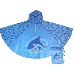 SHARK Poncho – Childrens Shark Rain Poncho