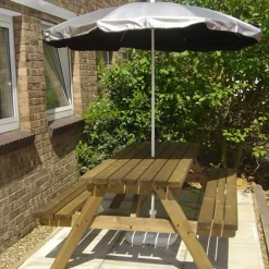 Silverback UV Protective Garden and Beach Parasol