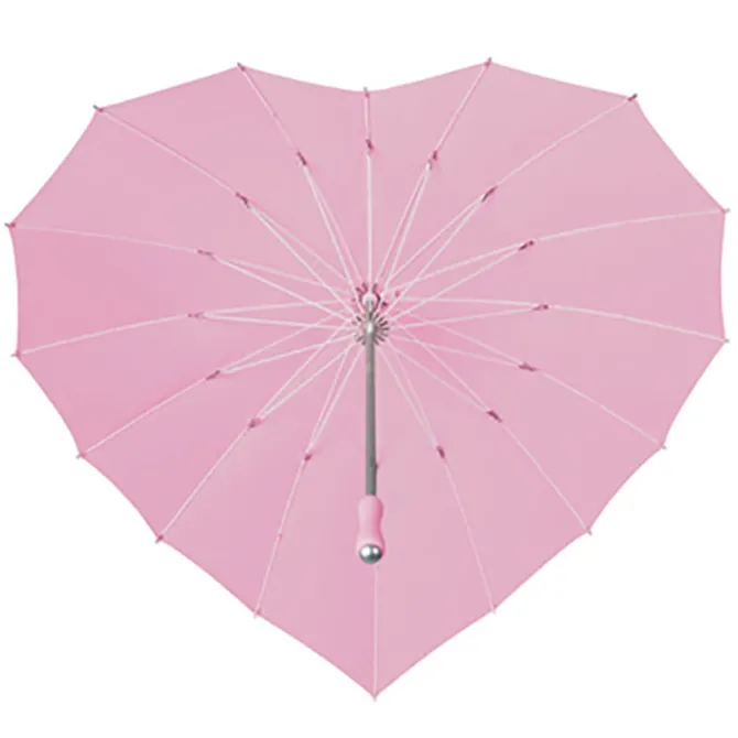 Soft Pink Heart Umbrella