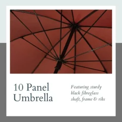 StormStar Windproof Maroon Golf Umbrella