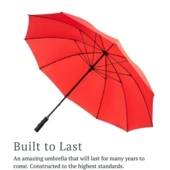 StormStar Windproof Red Golf Umbrella