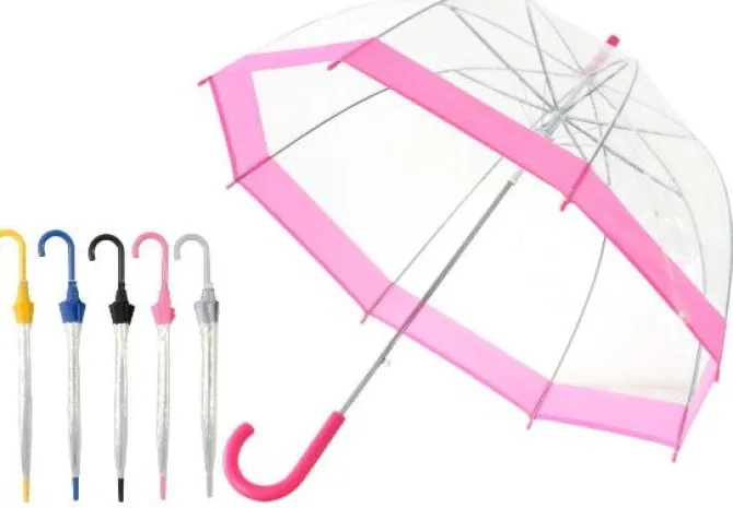Vision Clear Dome Umbrella Choice of 5 Colours