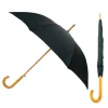 Warwick Black Windproof Walking Umbrella