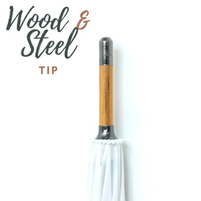Warwick White Windproof Walking Umbrella