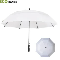 White ECO Golf Umbrella – Automatic – Vented – Windproof