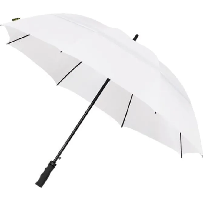 White ECO Golf Umbrella – Automatic – Vented – Windproof