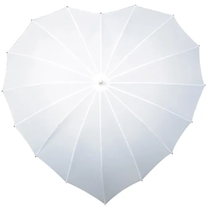 White Heart Umbrella